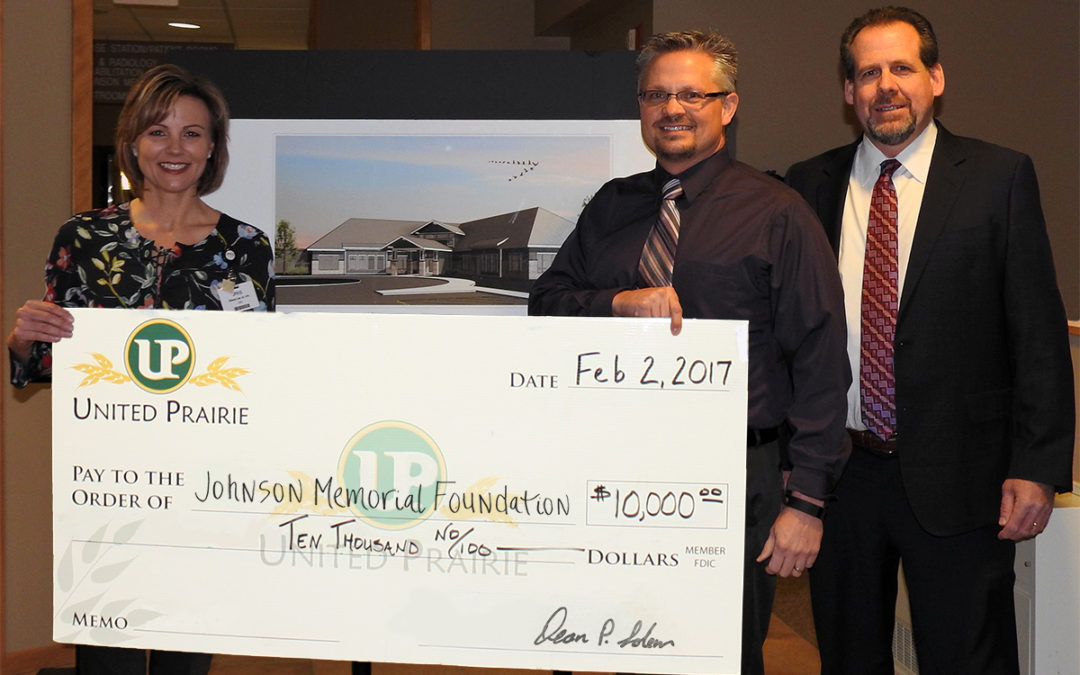 United Prairie commits funds to Johnson Memorial project
