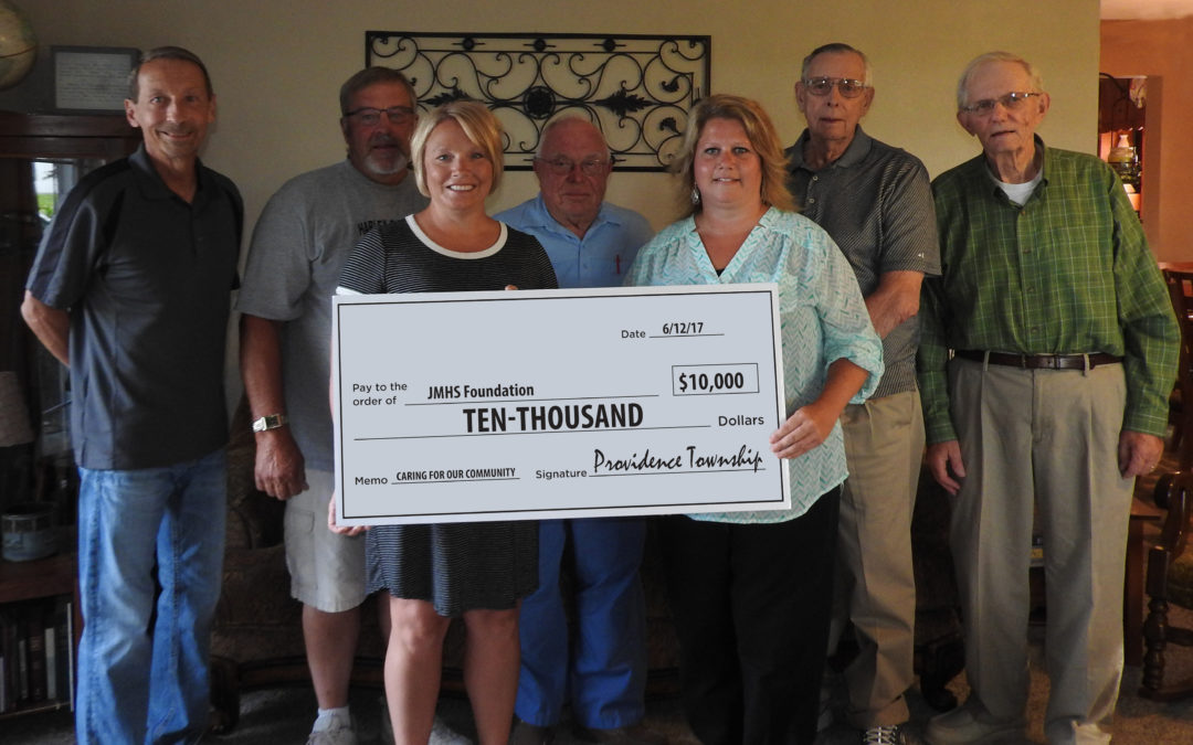 Providence Township donates $10,000 to JMHS Foundation