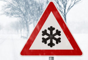 Winter Weather Advisory sign